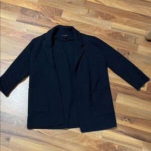 Navy J. Crew sweater blazer size small